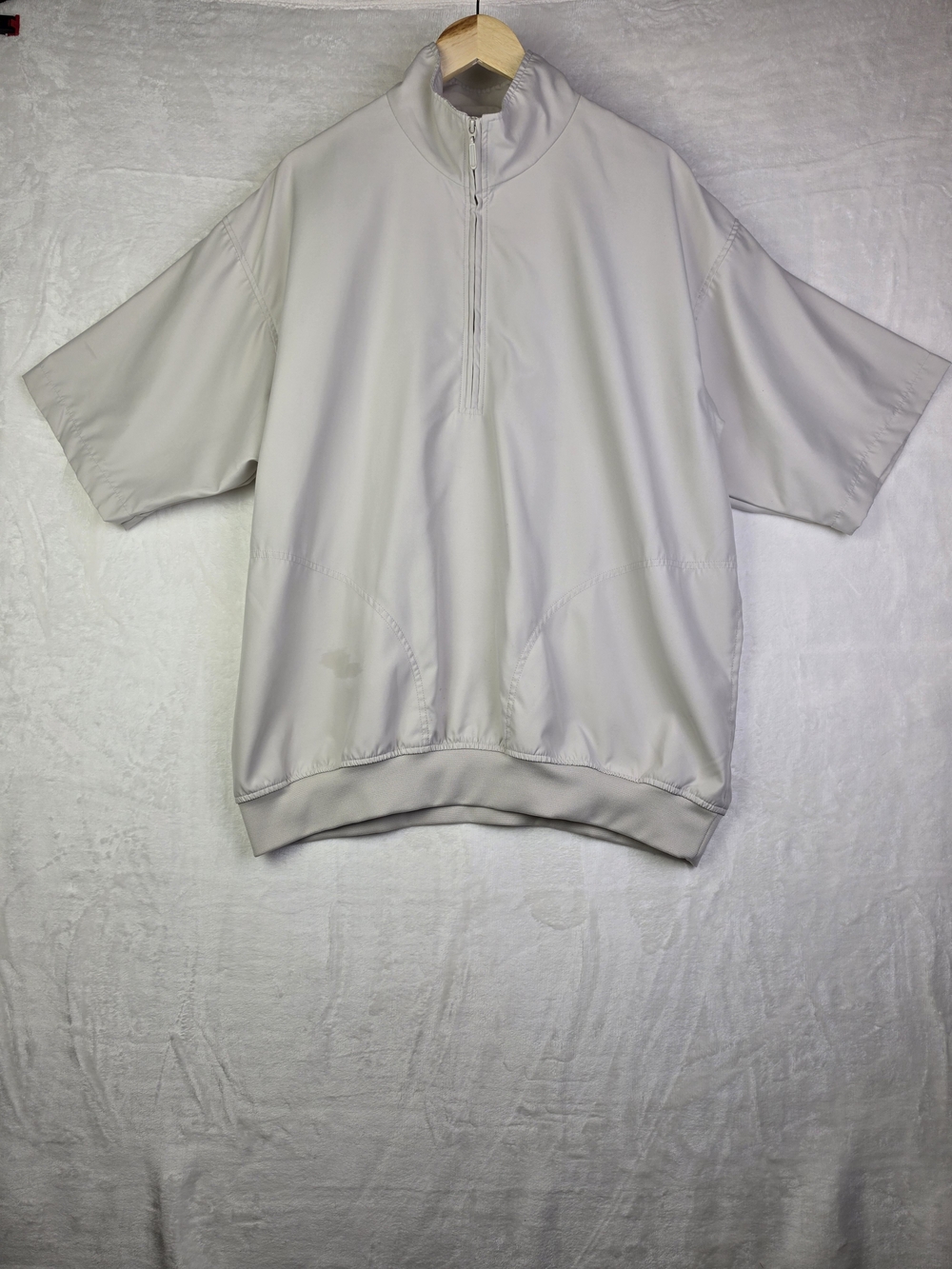 iXspa Men's Golf Pullover Size XL Gray‎ Half Zip Short Sleeve Wind Shirt